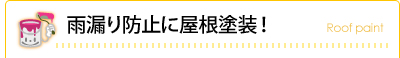 雨漏り防止に屋根塗装!